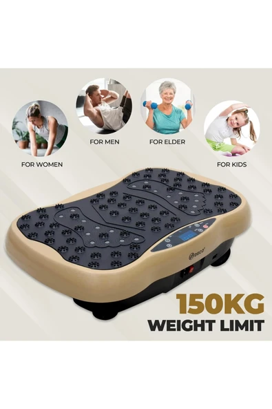 Glr 560 Dijital Ekranlı  Kumandalı Titreşim Masaj Platformu | Bluetooth Müzik Özellikli Egzersiz Aleti - 5