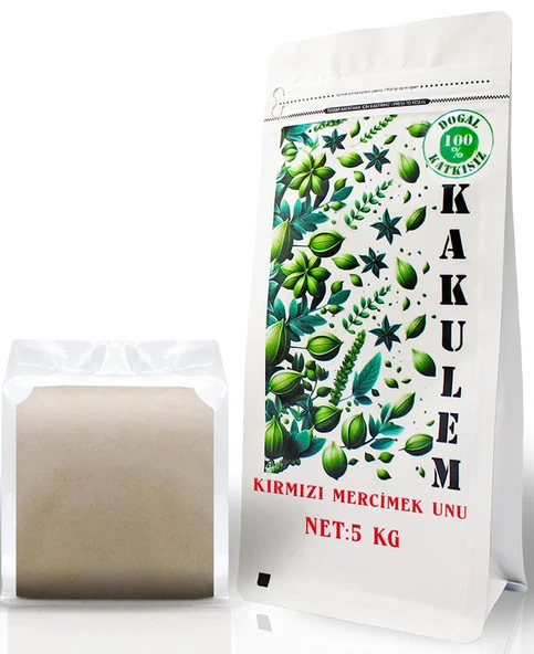 KAKULEM GLUTENSİZ SERTİFİKALI Kırmızı Mercimek Unu 5 KG ürün görseli
