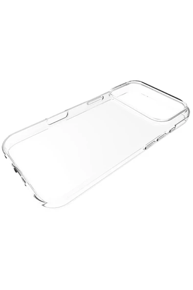 Apple iPhone 17 Pro Kılıf Lüx Şeffaf Silikon Kapak - Resim 4