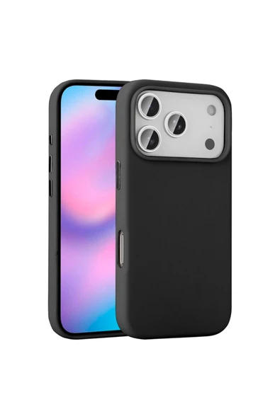 Apple iPhone 17 Pro Kılıf Mgsafe Şarj Özellikli PU Deri Görünümlü Kupra Kapak