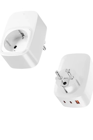 EXENAR Priz ve Şarj Duvar Tipi Tekli Priz USB ve Type C Şarj Aleti Usb Çoklayıcı - Resim 4
