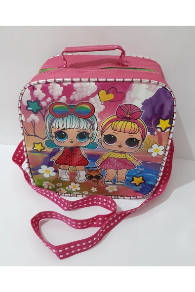 renkli çiçekler Beslenme Çanta Termoslu Okul Gıda Beslenme Çantası