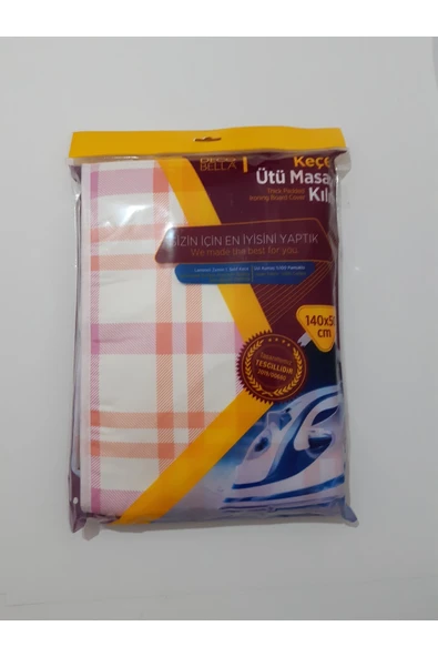 renkli çiçekler Ütü Masası Kılıfı Kalın Keçe Ütü Bezi 140x50 Cm - Resim 3