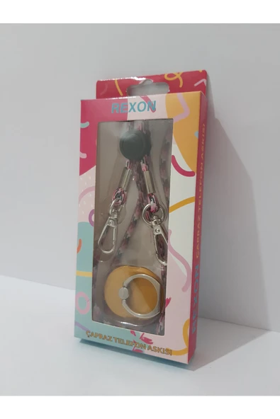 renkli çiçekler Çapraz Telefon Askısı - Resim 6