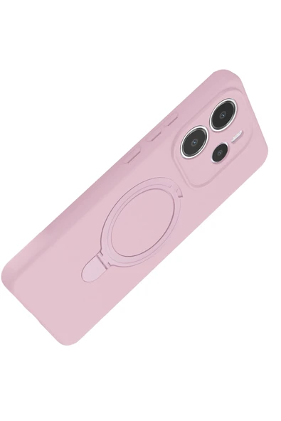 Xiaomi İle Uyumlu Redmi Note 14 4G Uyumlu Regal Mgsafe Standlı Silikon Kapak - 3