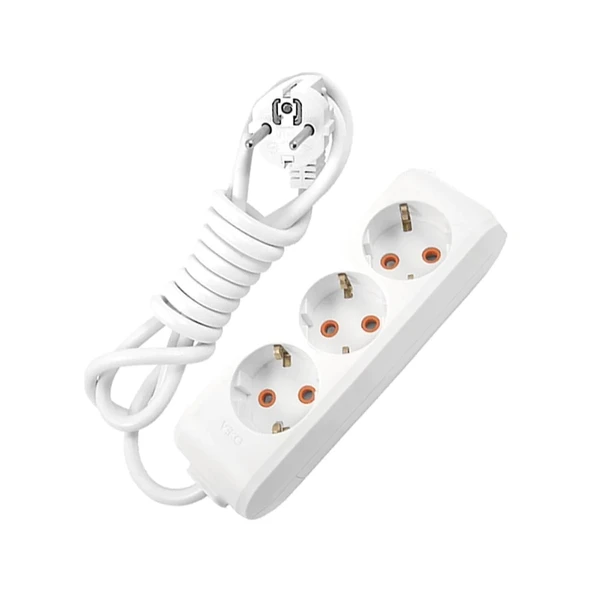 3 LÜ 5 METRE ÜÇLÜ GRUP PRİZ UZATMA KABLOSU