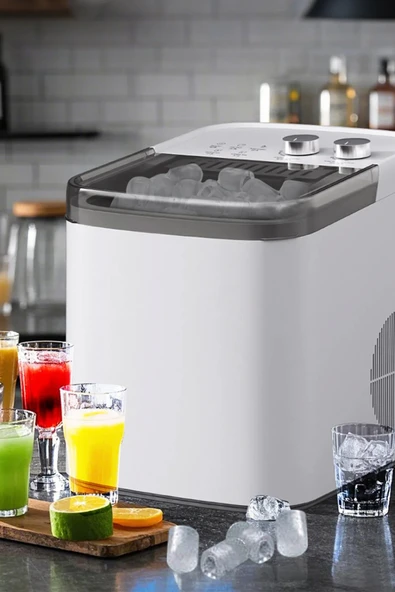 EXENAR Mini Taşınabilir Otomatik Buz Makinasi Hızlı Ev Tipi Portatif Buz Makinesi - Resim 5