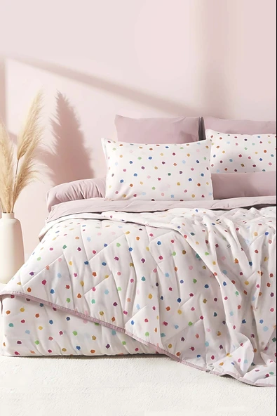 Bonny Çift Kişilik Nevresimli Pike Takımı - 7 Parça Çeyiz Seti ürün görseli