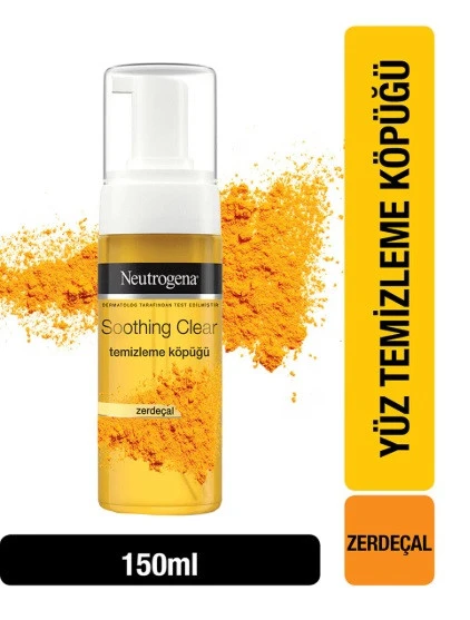 Neutrogena Soothing Clear Zerdeçal Yüz Temizleme Köpüğü 150ML ürün görseli 1
