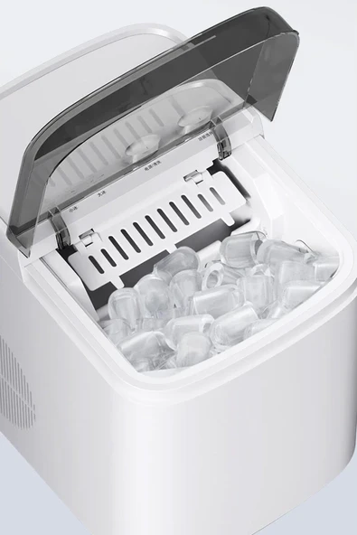 EXENAR Mini Taşınabilir Otomatik Buz Makinasi Hızlı Ev Tipi Portatif Buz Makinesi - Resim 3