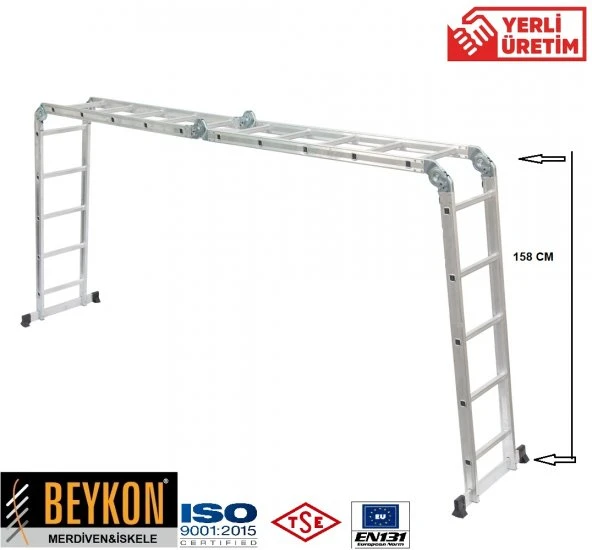 BEYKON 5.70 M KALIN PROFİL COK AMACLI AKROBAT MERDIVEN ürün görseli