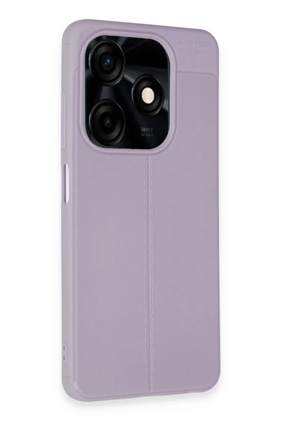 Tekno Tecno Spark 20C (BG7n)uyumlu Kılıf Auto Focus Deri Görünümlü Silikon Kapak - 2