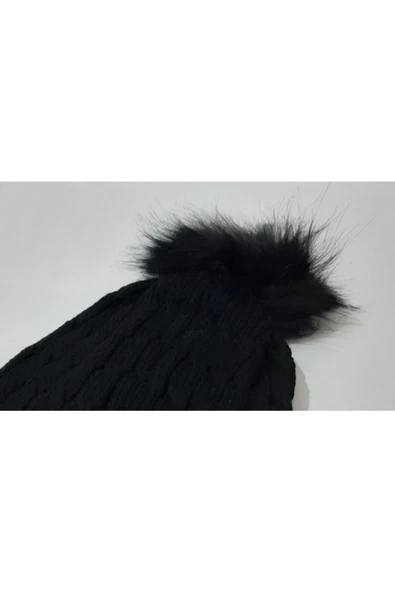 renkli çiçekler Kadın Bere Desenli Tilki Bere - Resim 5