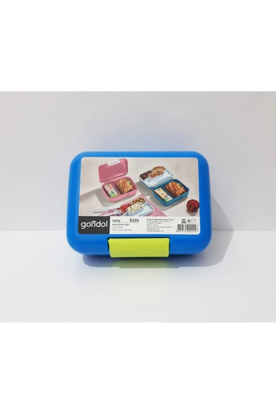 renkli çiçekler Beslenme Kabı 19x14x7 CM Okul İçin Bölmeli Beslenme Kutusu - 6