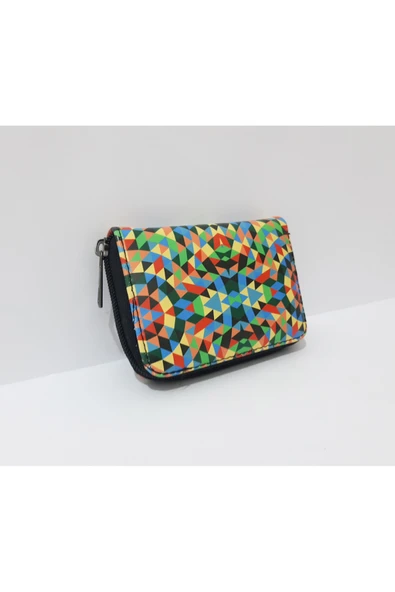 renkli çiçekler Kadın Cüzdan Mini Desenli Kadın Cüzdanı ürün görseli