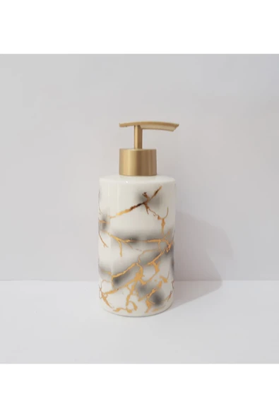 renkli çiçekler Porselen Sıvı Sabunluk 350 ml - 3