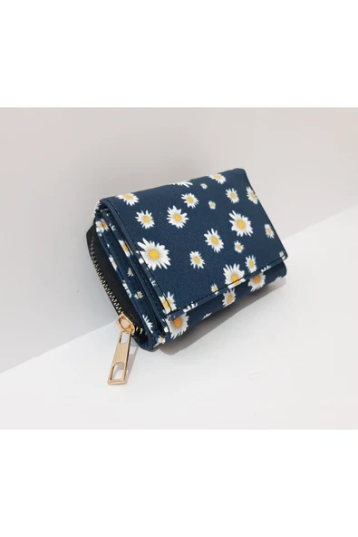 renkli çiçekler Kadın Cüzdan Mini Desenli Kadın Cüzdanı ürün görseli