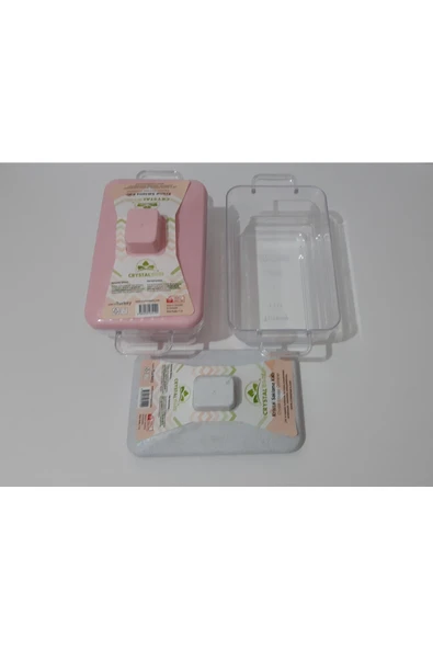 renkli çiçekler 2 Adet Plastik Şeffaf Dikdörtgen Kavanoz - 2