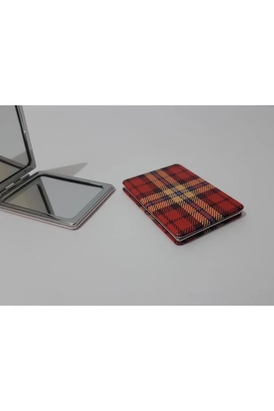 renkli çiçekler Ayna Dikdörtgen Metal Kadın Çanta Aynası - 6