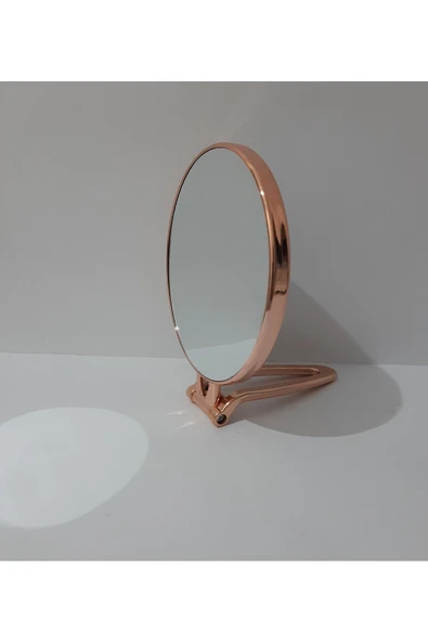 renkli çiçekler Makyaj Aynası Bakır Renk Ayna - Resim 2