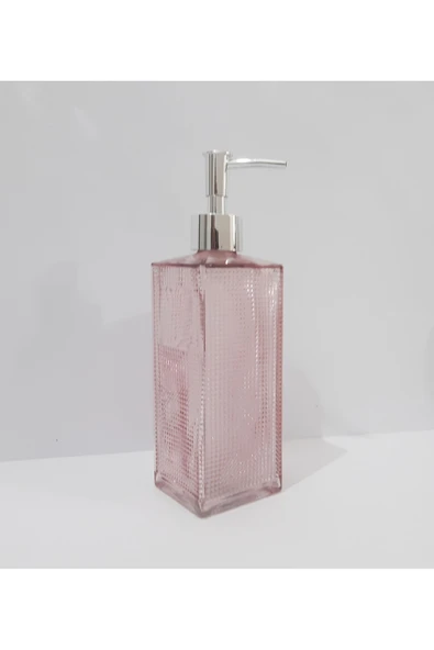 renkli çiçekler 500 ML Renkli  Cam Sıvı Sabunluk - 5