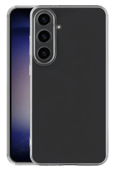 Samsung İle Uyumlu Galaxy S25 FE Kılıf Lüx Şeffaf Silikon Kapak ürün görseli