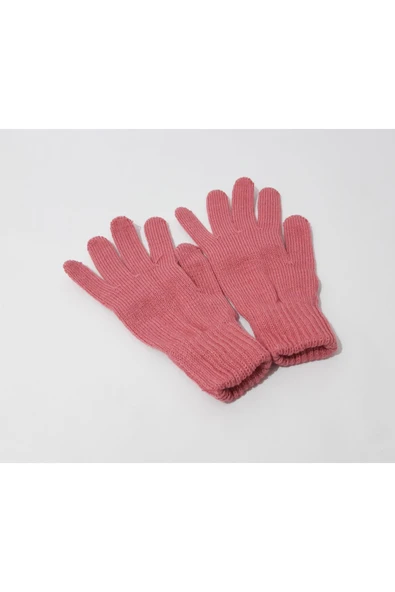 renkli çiçekler Kadın Eldiven Pembe Renk Kadın Eldiveni - Resim 4