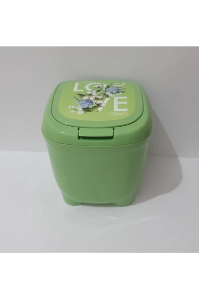 renkli çiçekler Çöp Kovası Tezgah Üstü Mini Çöp Kavası Çöp Kova - Resim 7