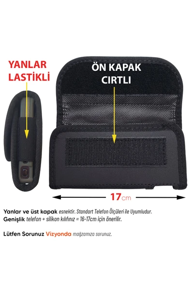 EXENAR Samsung A20S Uyumlu Kılıf Bel Kemer Kılıfı Kapaklı Çanta - Resim 5