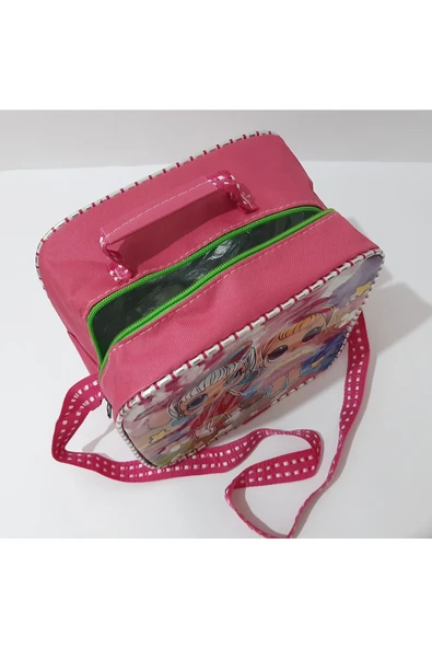 renkli çiçekler Beslenme Çanta Termoslu Okul Gıda Beslenme Çantası - 4