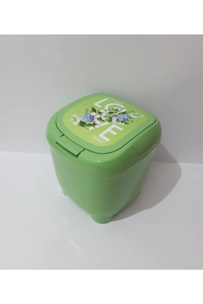 renkli çiçekler Çöp Kovası Tezgah Üstü Mini Çöp Kavası Çöp Kova ürün görseli