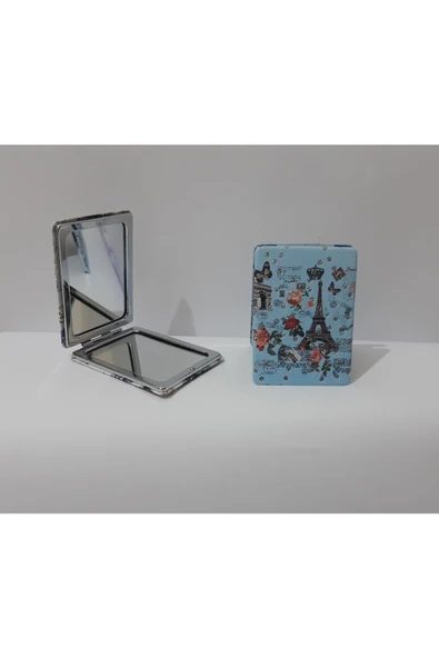 renkli çiçekler Ayna Metal Çanta Aynası Dikdörtgen Ayna - 6