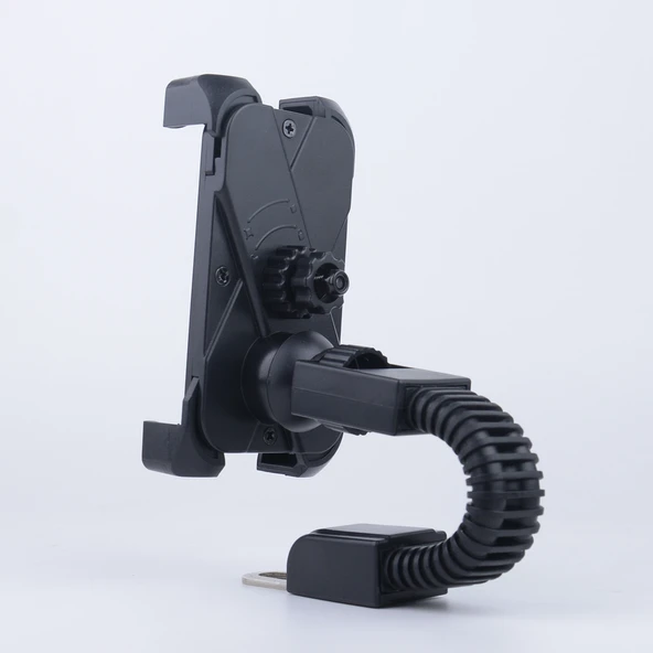 Motosiklet Telefon Tutucu Ayna Montajlı  Motosiklet Dikiz Aynası Telefon Tutucu - 3