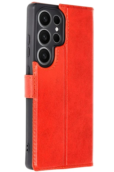 Samsung İle Uyumlu Galaxy S25 Ultra Kılıf Trend S Plus Kapaklı Kartlılı Kılıf