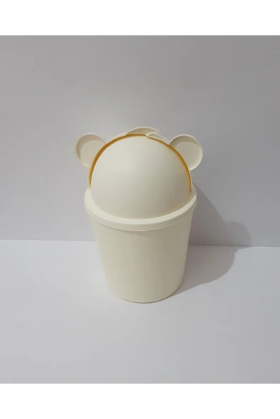 renkli çiçekler Kopya - Çocuk Odası Mini Masaüstü Çöp Kovası - Resim 4