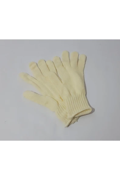 renkli çiçekler Eldiven Beyaz Renk Kadın Eldiveni - 3