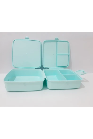 renkli çiçekler Beslenme Kabı 13x13x9 CM Okul İçin Desenli Beslenme Kutusu Gıda Saklama Kabı - 6