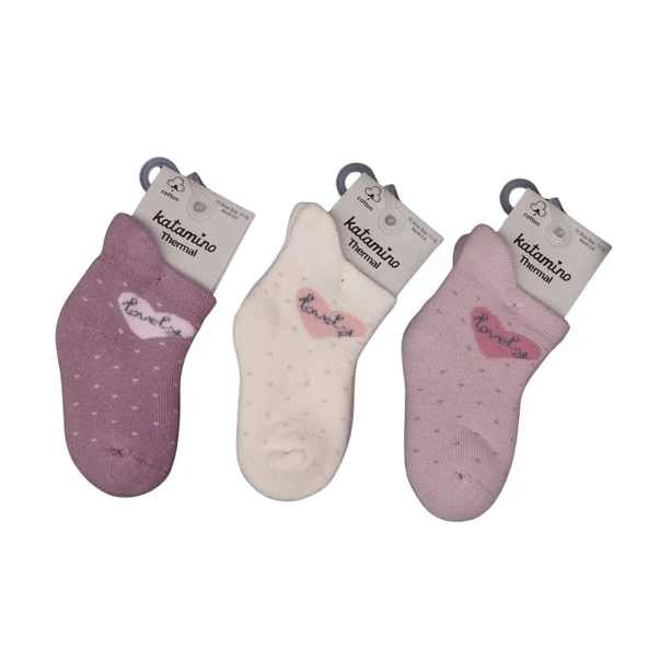 NessiWorld Arçin Havlu Kız Bebek Soket Çorap K45901 Asorti ürün görseli