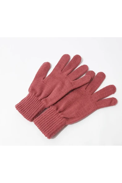 renkli çiçekler Kadın Eldiven Pembe Renk Kadın Eldiveni - Resim 5
