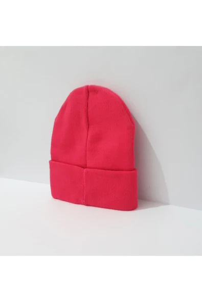 renkli çiçekler Kadın Bere Kırmızı Renk Bere - Resim 5