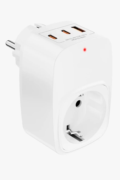 EXENAR Priz ve Şarj Duvar Tipi Tekli Priz USB ve Type C Şarj Aleti Usb Çoklayıcı - Resim 2