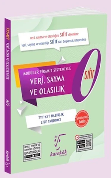 Modüler Piramit Sistemiyle Veri, Sayma ve Olasılık THY AYT Hazırlık Lise Yardımcı / 9786258419818 ürün görseli