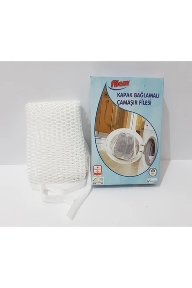 renkli çiçekler Kapak Bağlamalı Çamaşır Filesi - Resim 2