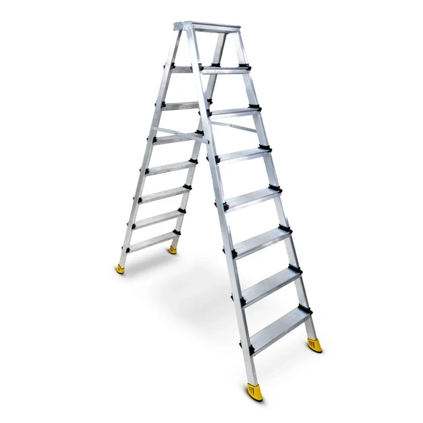 Beykon 8+8 Gold Çift Çıkışlı Alüminyum Merdiven ürün görseli 1