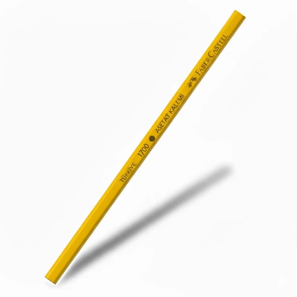 Faber-Castell 1700 Kurşun Asetat Kalemi Sarı 12 Adet - Resim 2