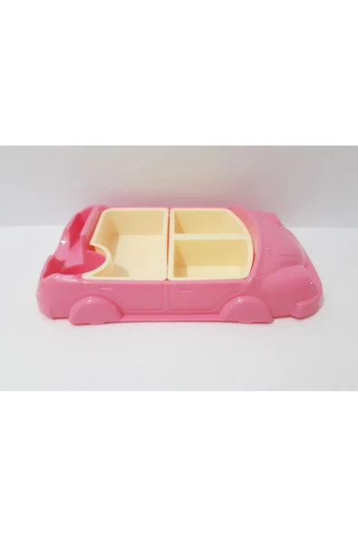 renkli çiçekler Çocuk İçin Araba Modelli Mama Tabağı 30x18 CM  Kahvaltı ve Yemek Tabağı Çocuklar İçin Tabldot Tepsi - Resim 7