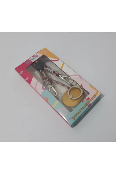 renkli çiçekler Çapraz Telefon Askısı - Resim 3