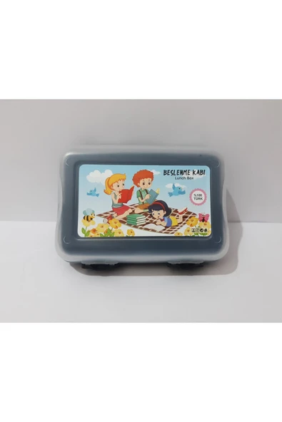 renkli çiçekler Beslenme Kutusu Çift Taraflı Açılabilir Okul Için Beslenme Kabı Beslenme - 7