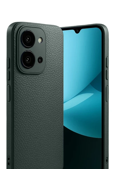 Xiaomi İle Uyumlu Redmi 15C 4G Kılıf Thermax Deri Görünümlü Silikon Kapak - 2