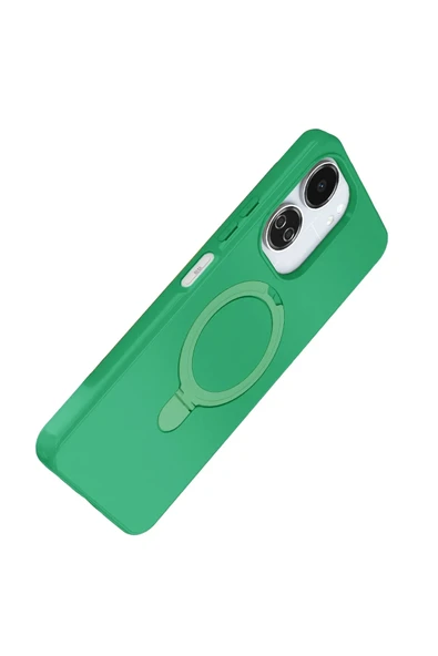 Xiaomi İle Uyumlu Redmi 13C Regal Mgsafe Standlı Silikon Kapak - 4